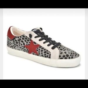 Vintage Havana cheetah with red star sneakers